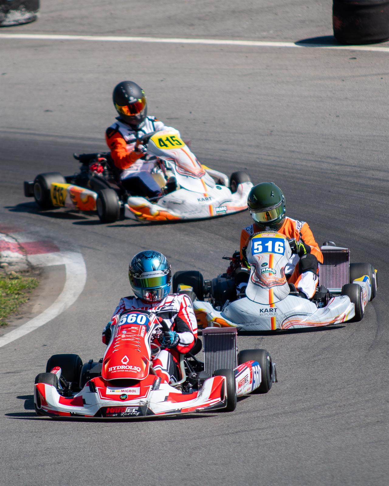 Kart race at Rotax Cup Wohlen